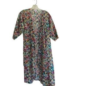 LulaRoe SHIRLEY Silky Light Weight Kimono Multi Colored Size SMALL